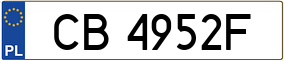 Trailer License Plate